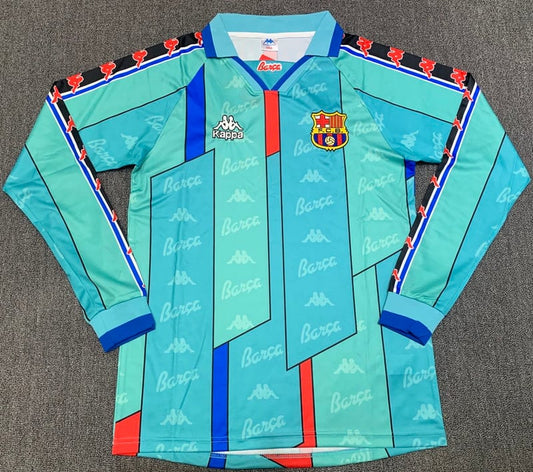 Retro 96/97 Barcelona Visita Manga Larga